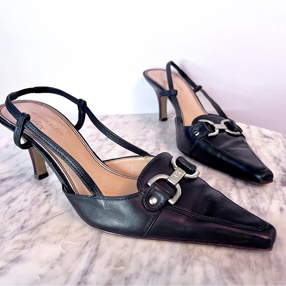 ANNE KLEIN iFLEX Margy Heels navy size 8 women’s